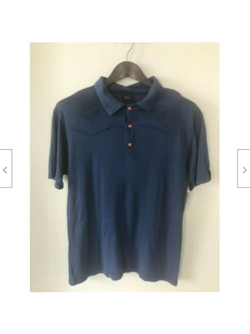 Men Von Dutch Polo Neck T-Shirt Blue